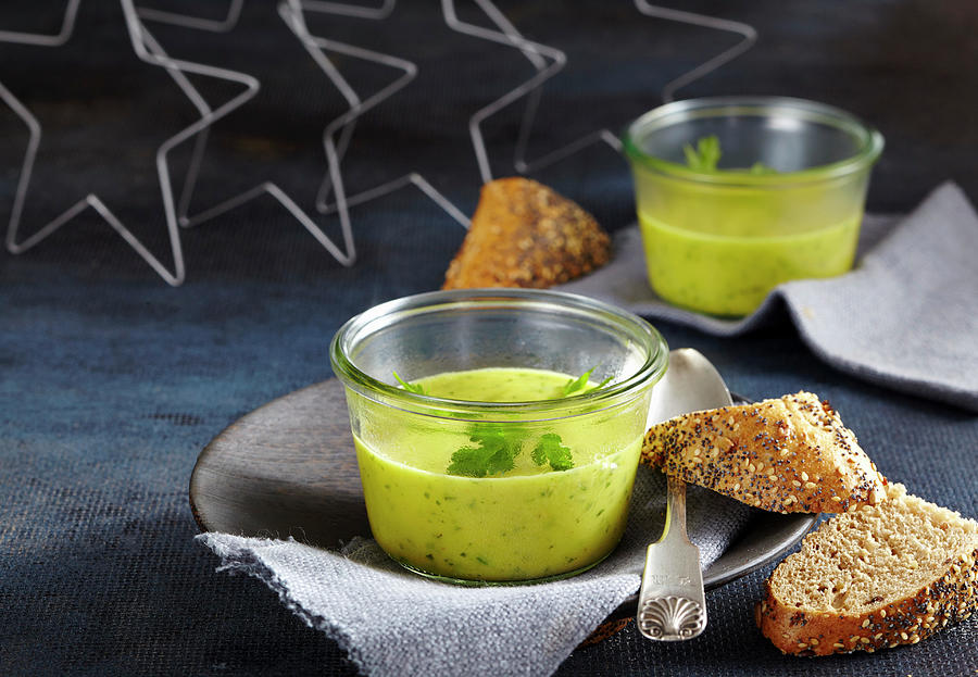 Parsley Root Soup With Wholemeal Bread #1 Photograph by Teubner Foodfoto