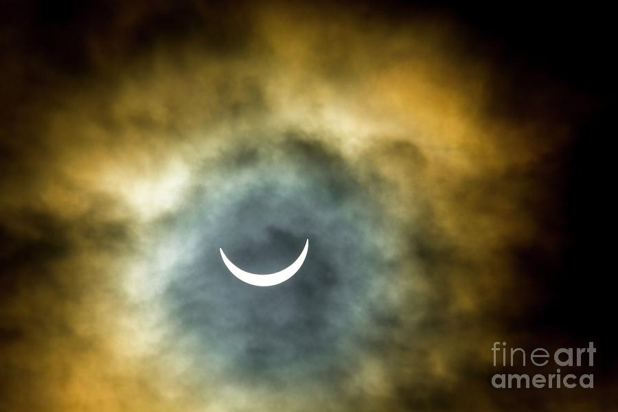 Maximum Photograph - Partial Solar Eclipse #1 by Martyn F. Chillmaid/science Photo Library