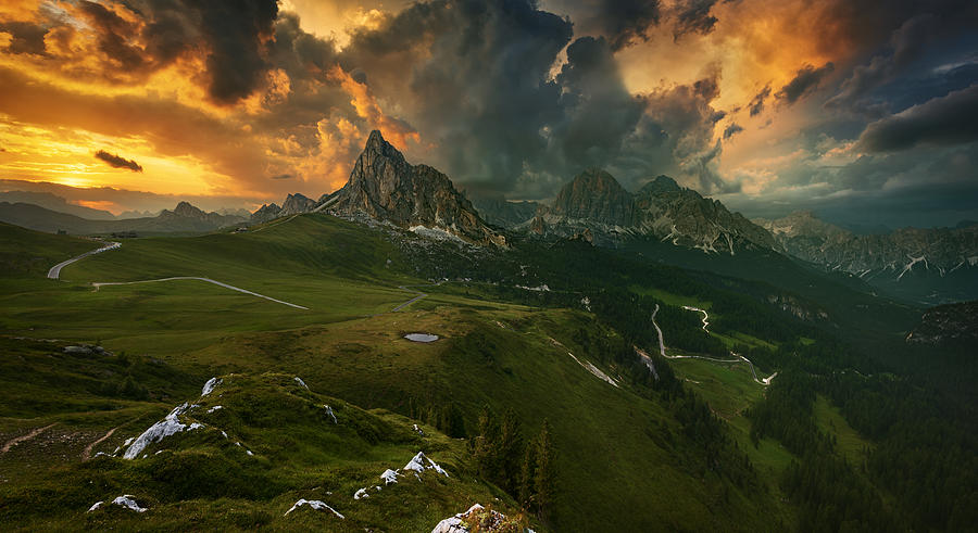 Mountain Photograph - Passo... #1 by Krzysztof Browko