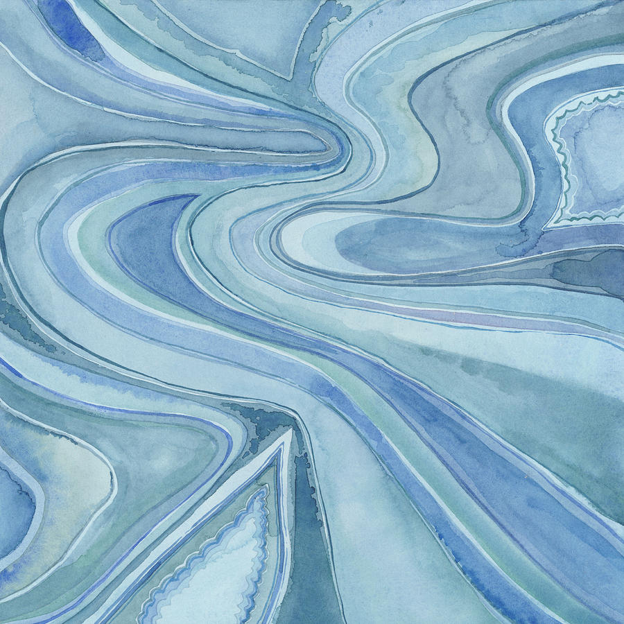 Pastel Agate I #1 Painting by Megan Meagher