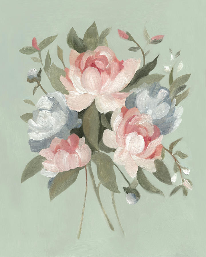 Pastel Bouquet I #1 Painting by Emma Scarvey