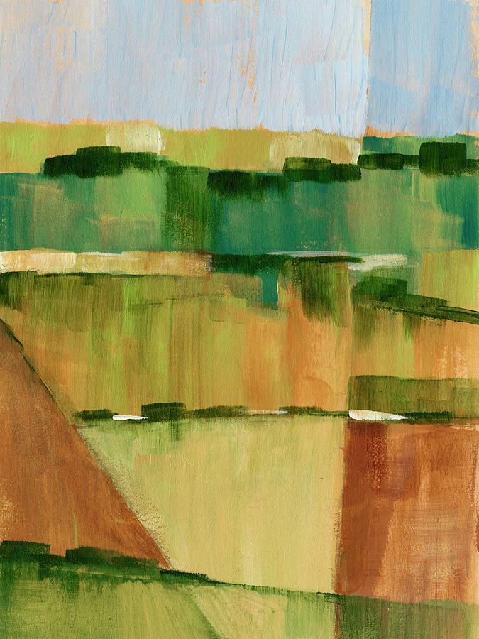 Pasture Abstract II #1 Painting by Ethan Harper
