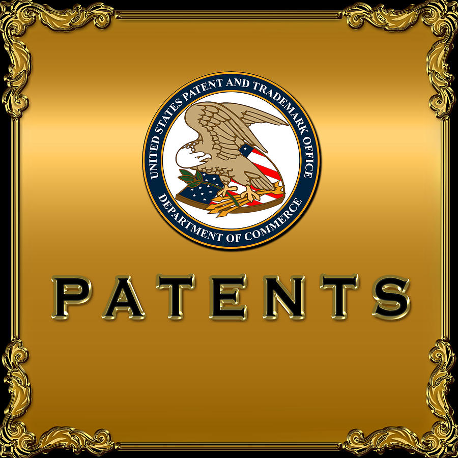 Patents Gallery Digital Art by Carlos Diaz