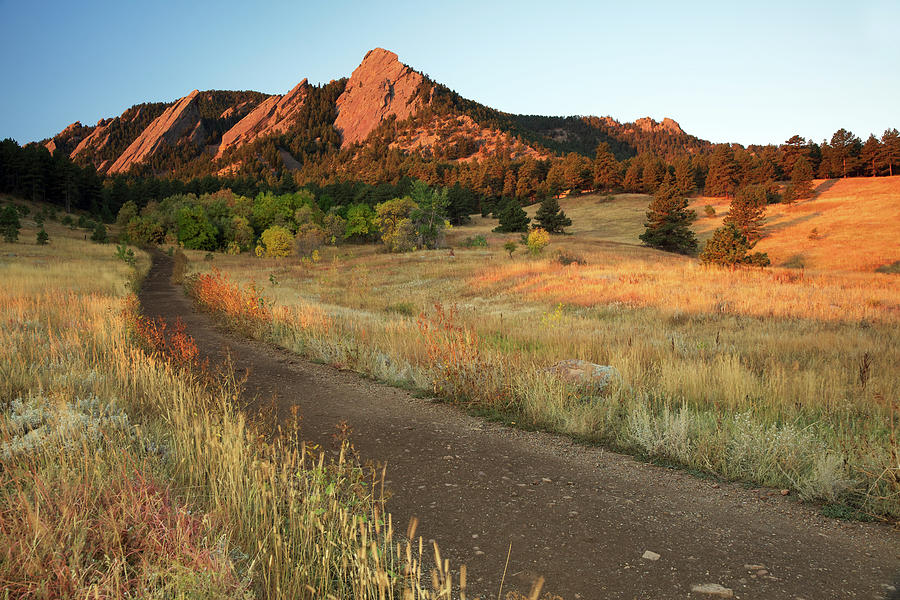 Path To Boulder Colorado Flatirons #1 Photograph by Beklaus