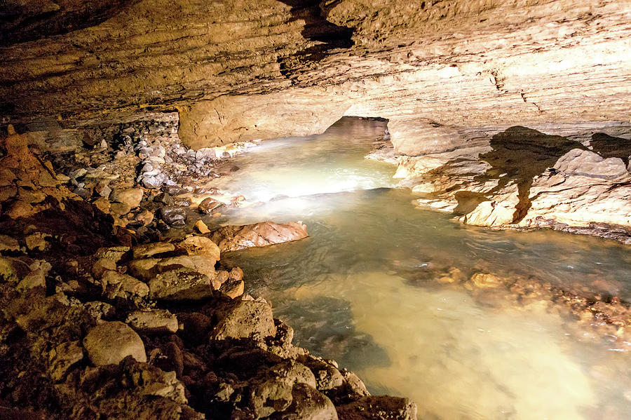 Pathway underground cave in forbidden cavers near sevierville te #1 Photograph by Alex Grichenko
