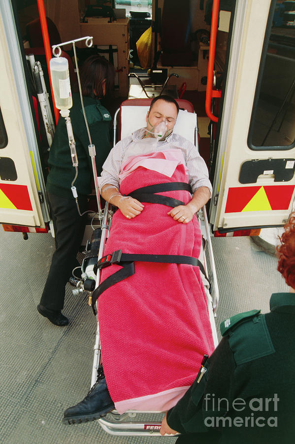 Patient Being Rushed For Emergency Treatment #1 Photograph by Tim Beddow/science Photo Library