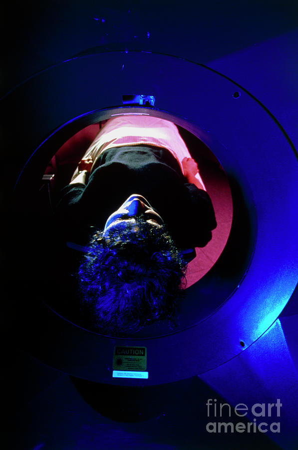 Patient Undergoing A Pet Brain Scan #1 Photograph by Dr Jurgen Scriba/science Photo Library