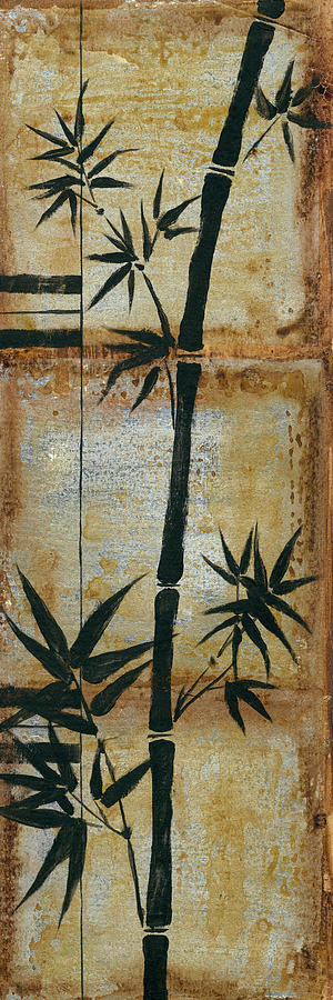 Patinaed Bamboo II #1 Painting by Jennifer Goldberger