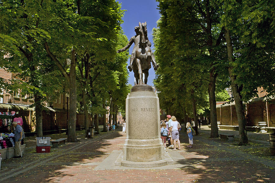 Paul Revere Statue, Boston, Ma #1 Digital Art by Claudia Uripos
