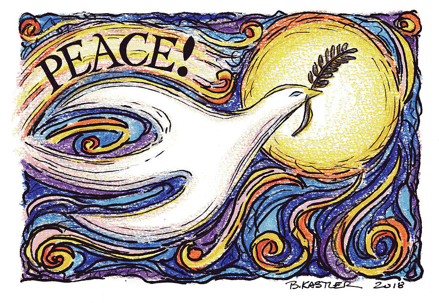 Peace Drawing by Brent Kastler