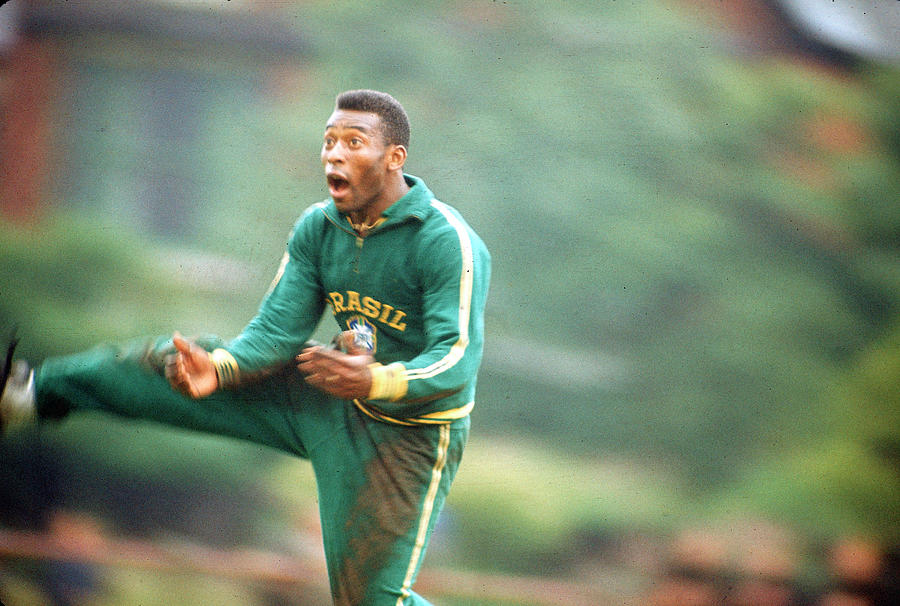Sports Photograph - Pele In Goal #2 by Art Rickerby