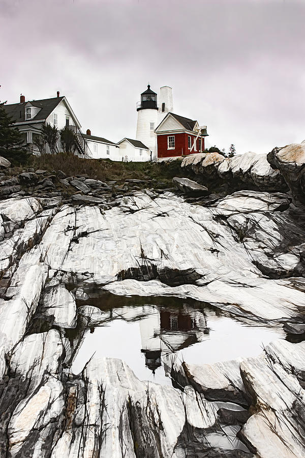 Pemaquid Lighthouse In Bristol Maine Photograph