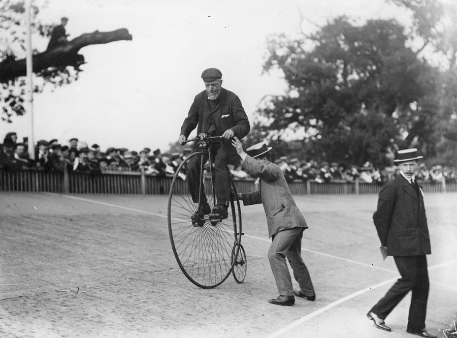 Penny Farthing Race #1 Photograph by Hulton Archive