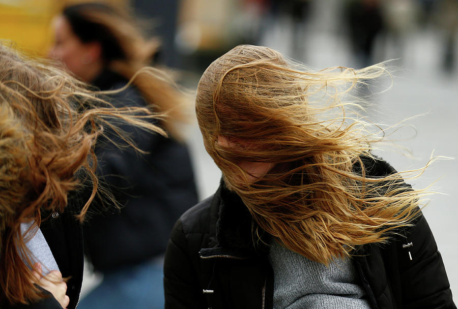 People Walk Through Strong Gusts Photograph by Thilo Schmuelgen - Fine ...