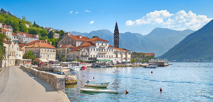 Architecture Photograph - Perast, Kotor Bay, Montenegro #1 by Jan Wlodarczyk