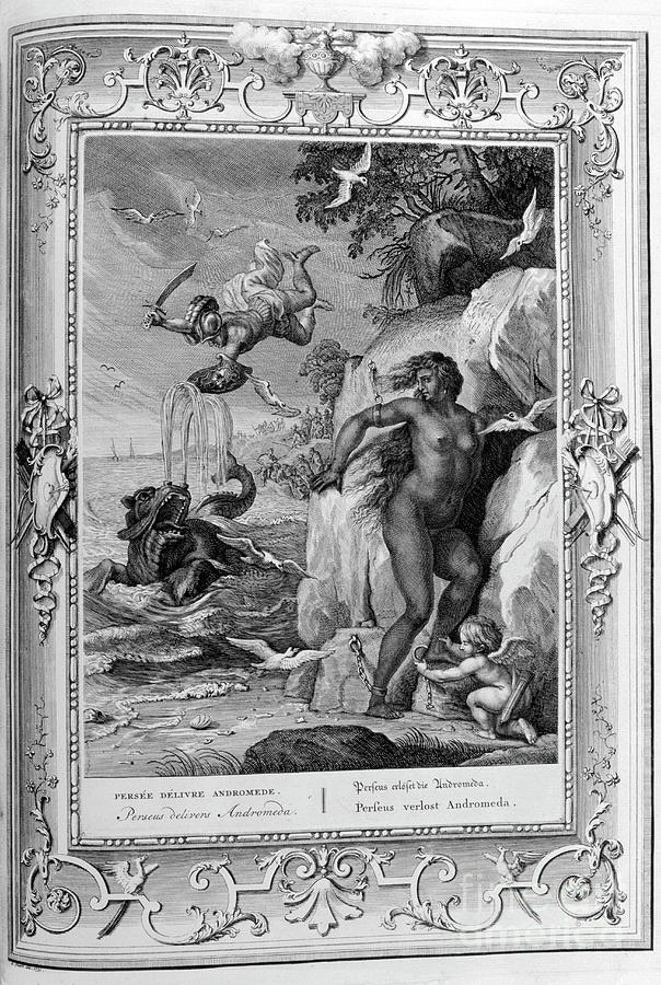 Perseus Delivers Andromeda From The Sea #1 Drawing by Print Collector
