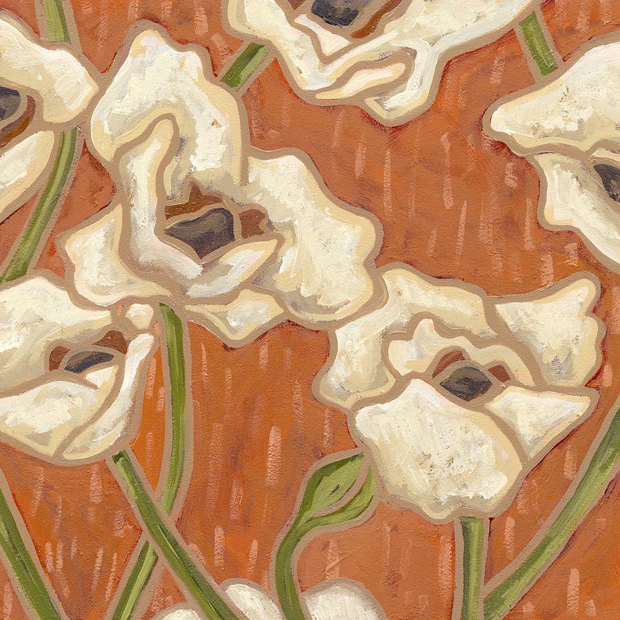 Flower Painting - Persimmon Floral I #1 by Karen Deans