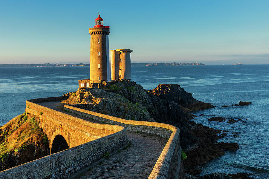 Petit Minou Lighthouse In France #1 Digital Art by Luigi Vaccarella