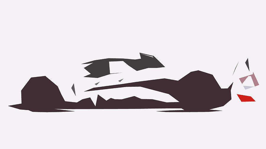 Peugeot 905B Abstract Design #1 Digital Art by CarsToon Concept