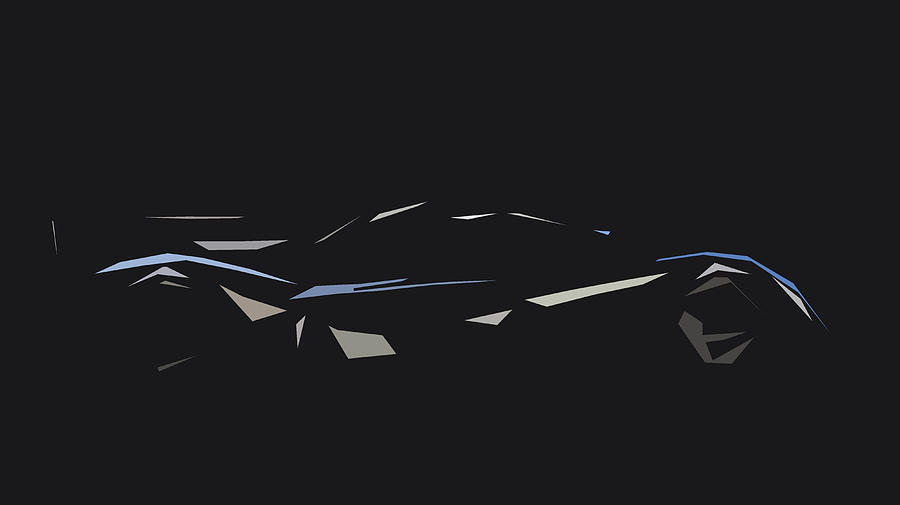 Peugeot 908 Abstract Design #1 Digital Art by CarsToon Concept