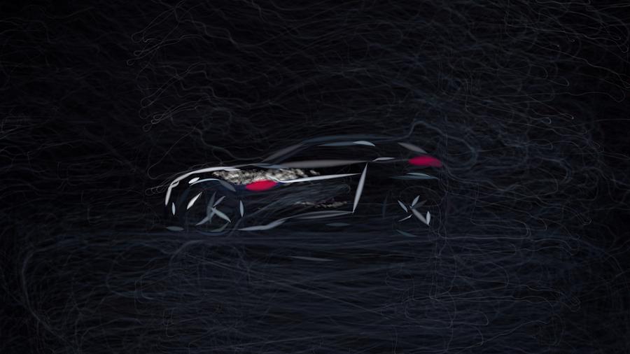 Peugeot Fractal Draw #1 Digital Art by CarsToon Concept