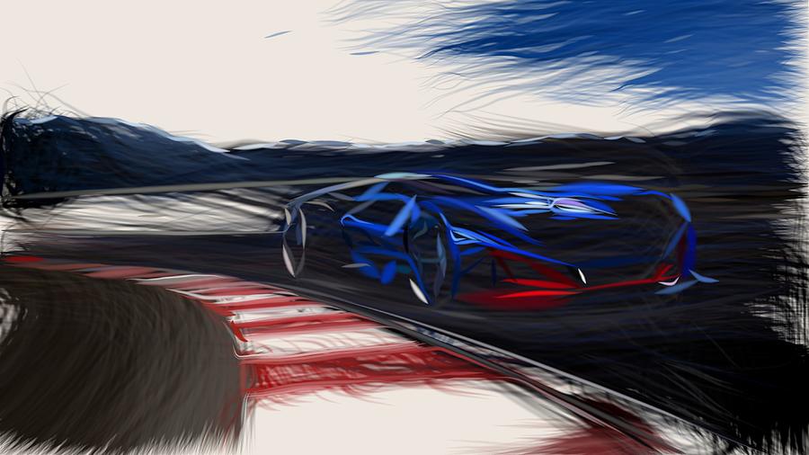 Peugeot L500 R HYbrid Draw #2 Digital Art by CarsToon Concept