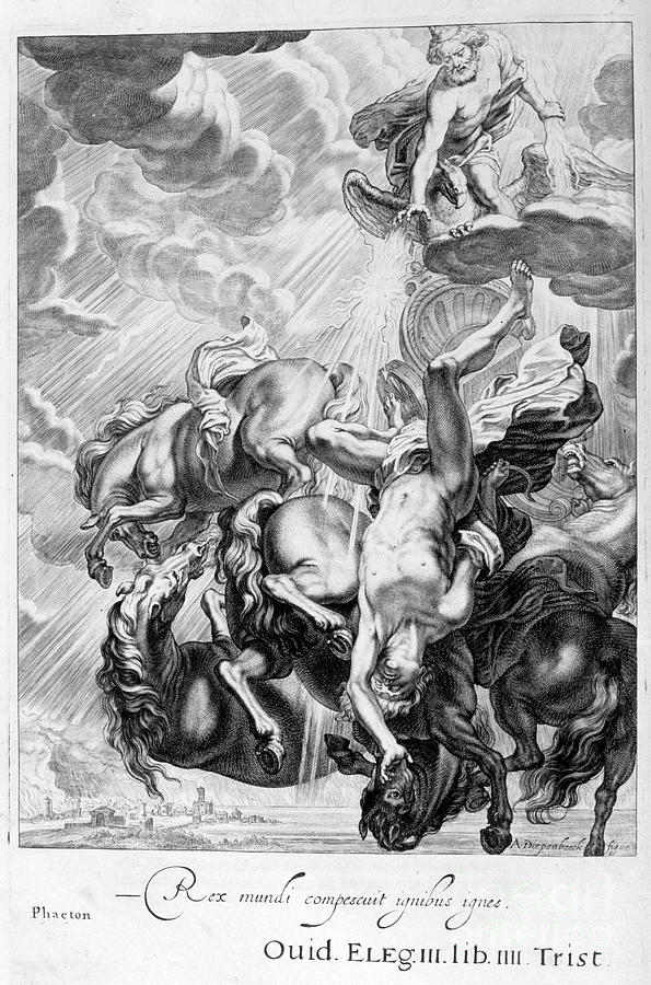 Phaeton Struck Down By Jupiters #1 Drawing by Print Collector
