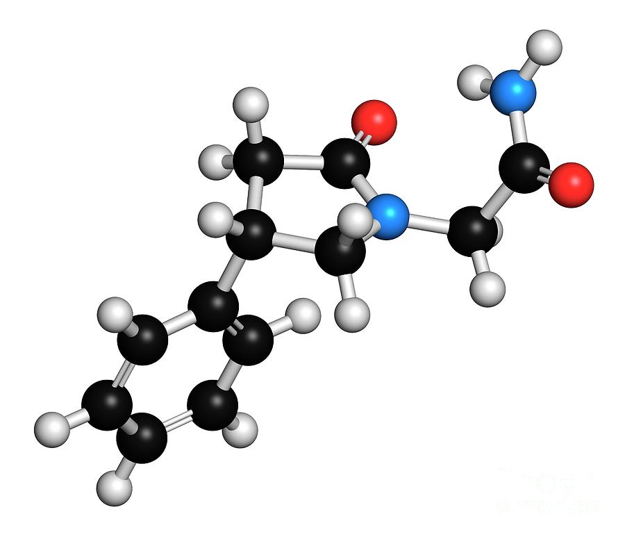 Phenylpiracetam Drug Molecule #1 Photograph by Molekuul/science Photo Library