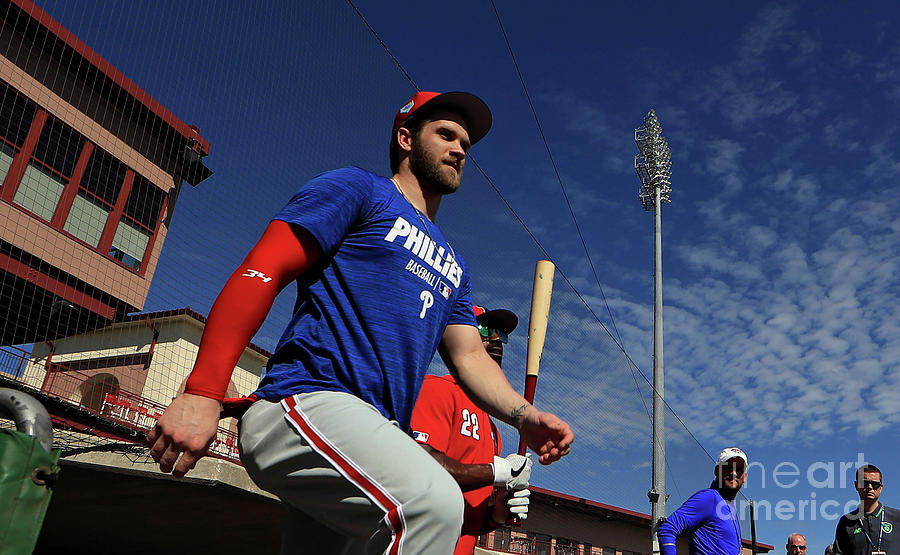 Philadelphia Phillies Bryce Harper Photograph by Mike Ehrmann Philadelphia Phillies Bryce Harper Photograph by Mike Ehrmann