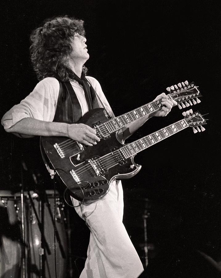 Photo Of Jimmy Page #1 Photograph by Larry Hulst