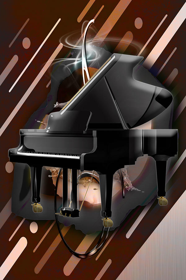 Piano Man #2 Mixed Media by Marvin Blaine