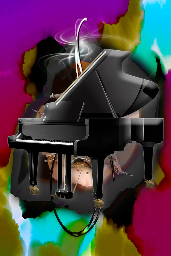Piano #1 Mixed Media by Marvin Blaine