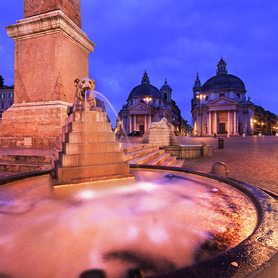 Piazza Del Popolo, Rome #1 Digital Art by Luigi Vaccarella