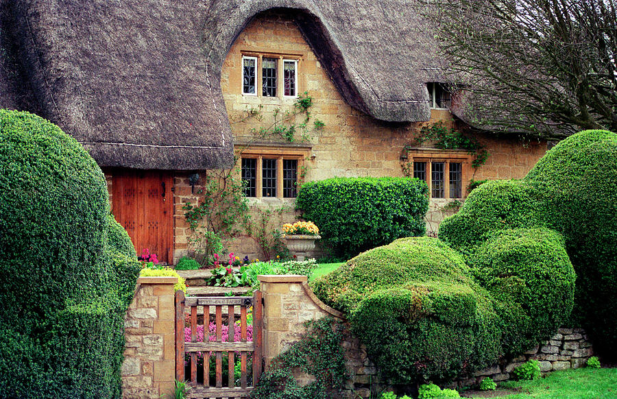 Picturesque Cotswolds - Chipping Campden thatched cottage #1 Photograph by Seeables Visual Arts