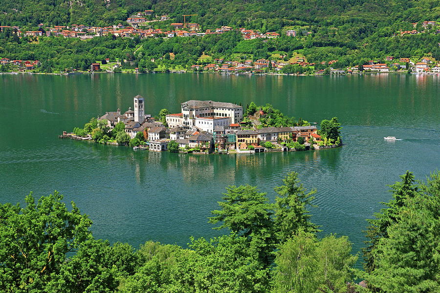 Piedmont, Lake Orta, Italy Digital Art by Gunter Grafenhain - Fine Art ...