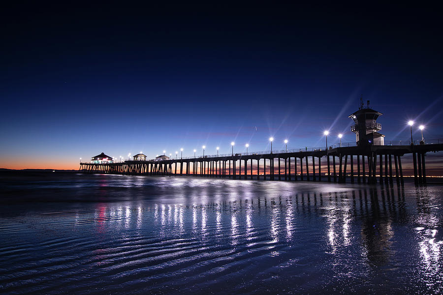 Pier In The Pacific Ocean, Huntington #1 Photograph by Panoramic Images