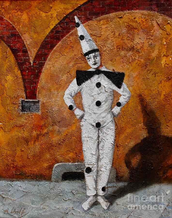 Pierrot Painting - Pierrot-2 by Anatol Woolf