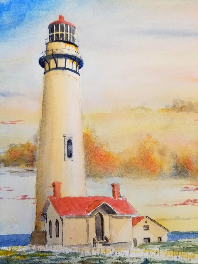 Pigeon Point Lighthouse Painting by Bruce Holder - Fine Art America