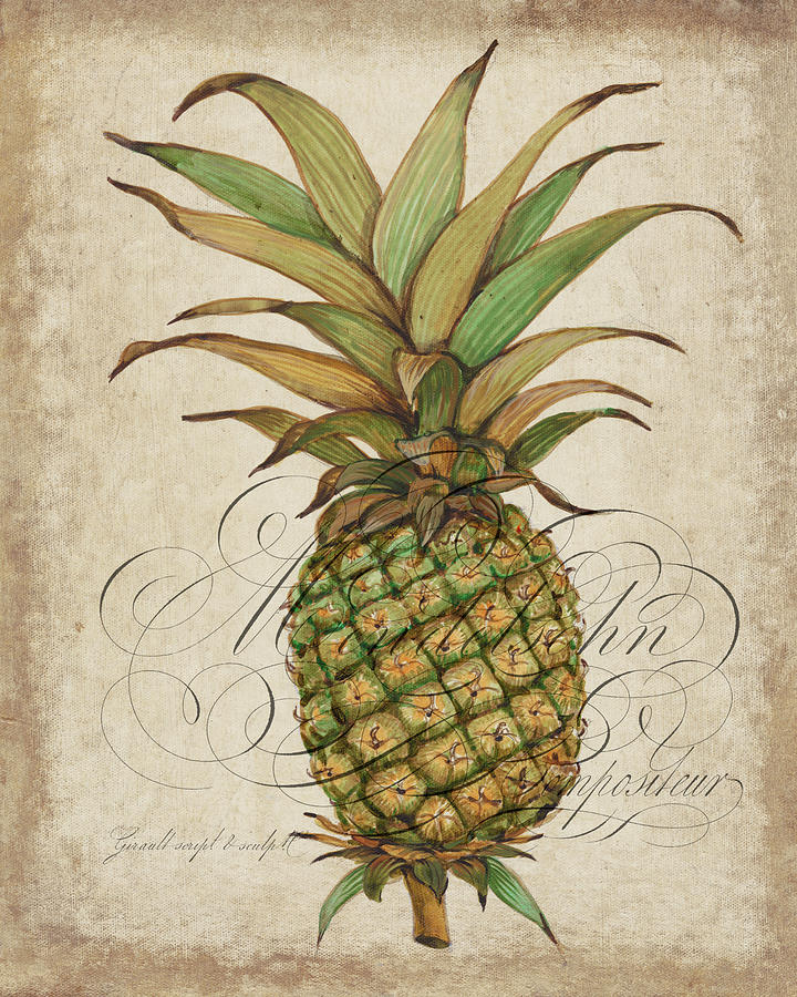 Fruit Painting - Pineapple Study I #1 by Tim Otoole