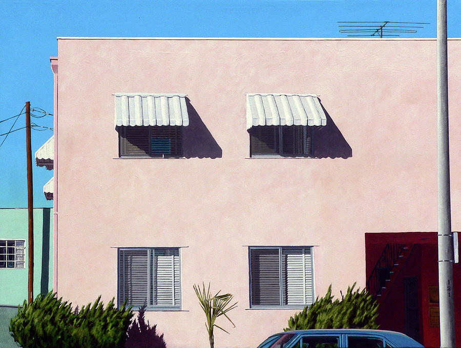 Pink Apartments Painting