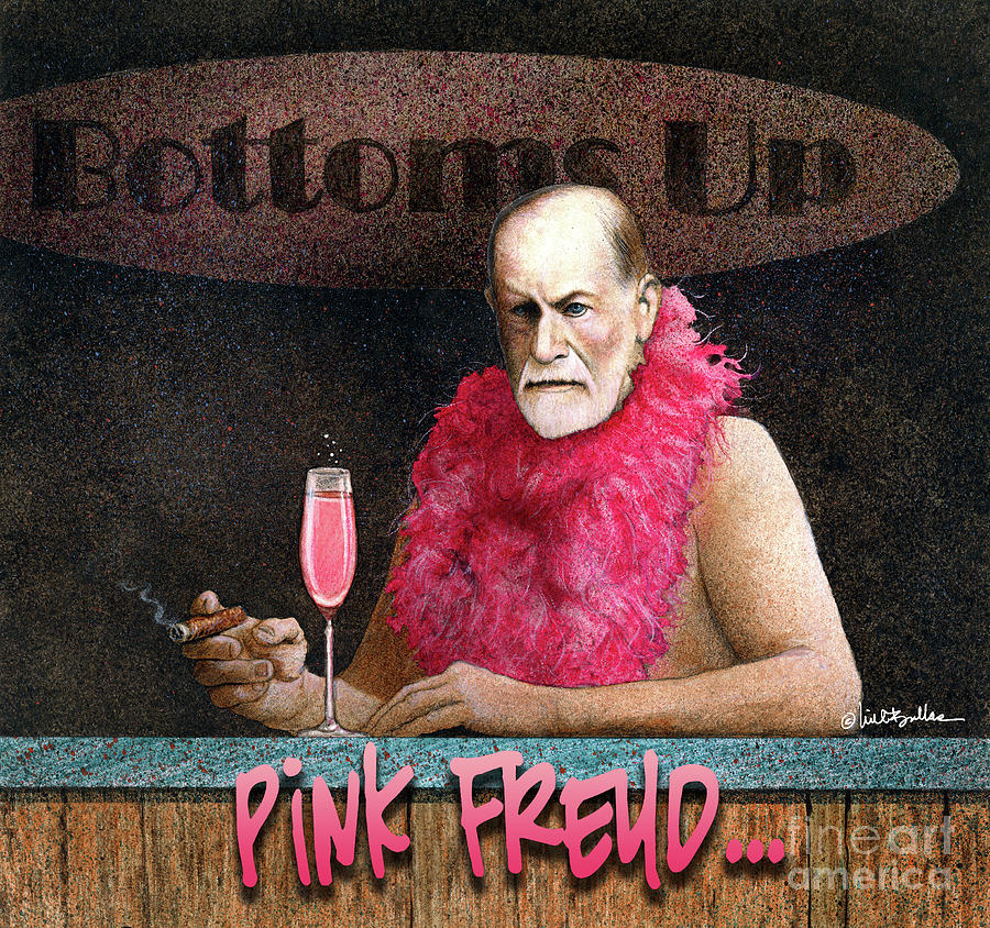 Pink Floyd Painting - Pink Freud... #4 by Will Bullas