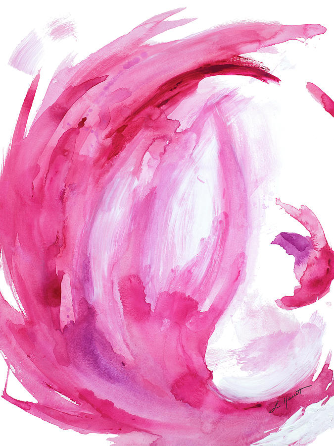 Pink Painting - Pink Swirl II #1 by L. Hewitt