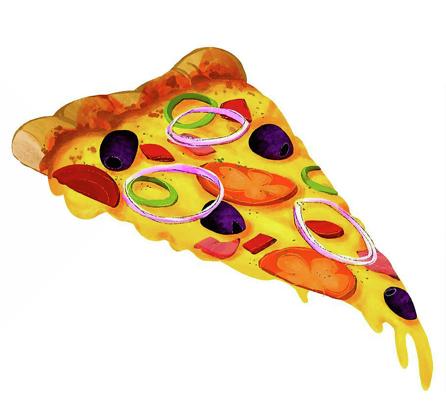 Pizza Digital Art by Nicole Wilson