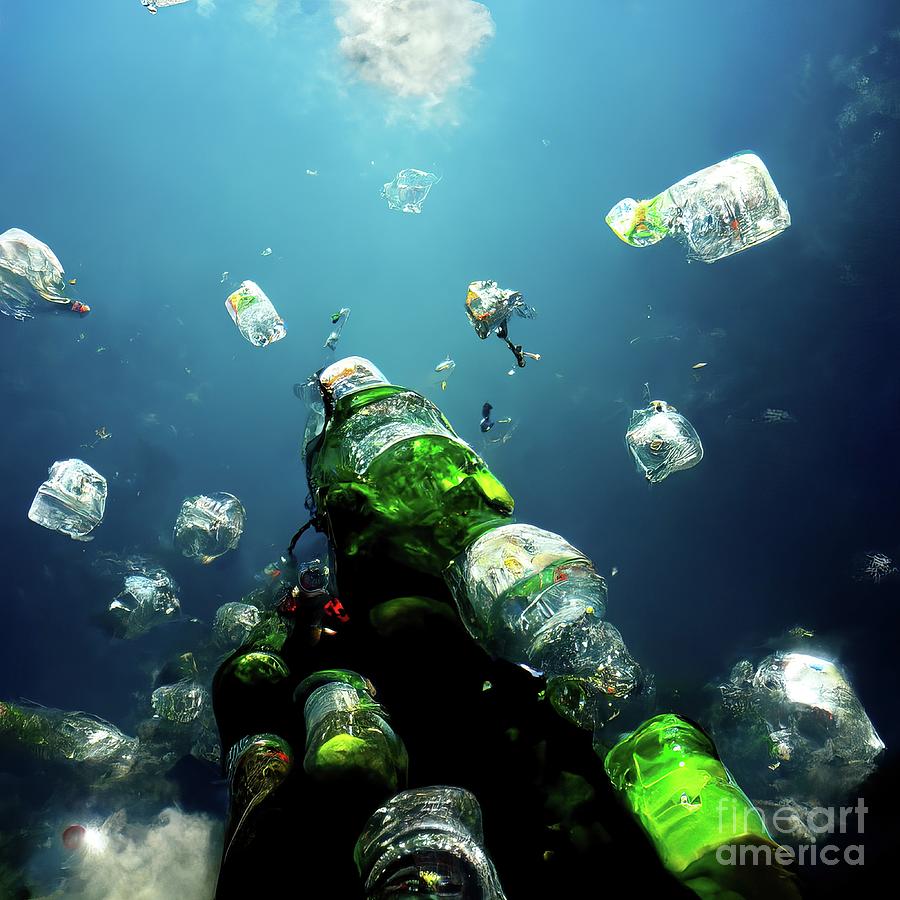 Plastic Pollution In Ocean #1 Photograph by Richard Jones/science Photo Library