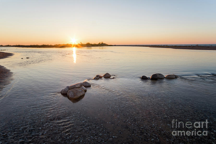 Sunset Photograph - Platte River at Dusk #1 by Twenty Two North Photography