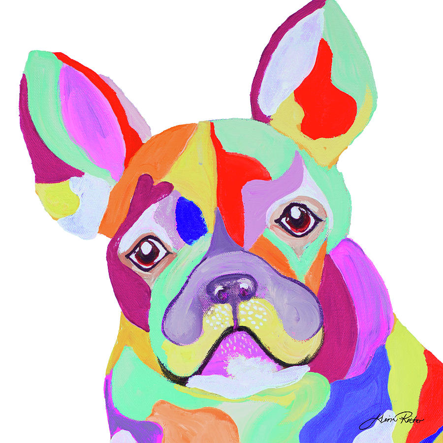 Dog Painting - Playful Pup #1 by Gina Ritter