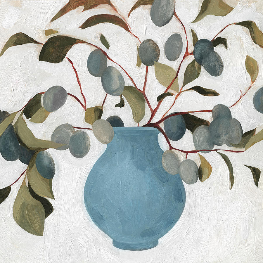 Flower Painting - Plum Branch Arrangement I #1 by Emma Scarvey