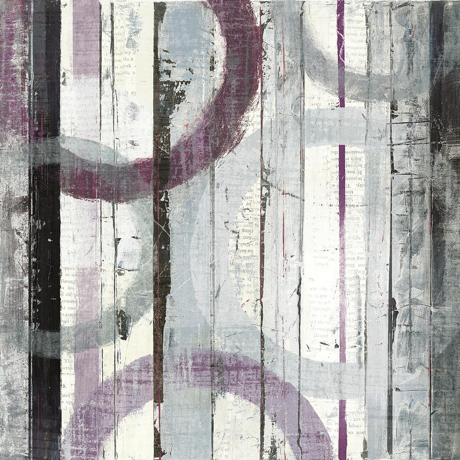 Abstract Painting - Plum Zephyr I #1 by Mike Schick