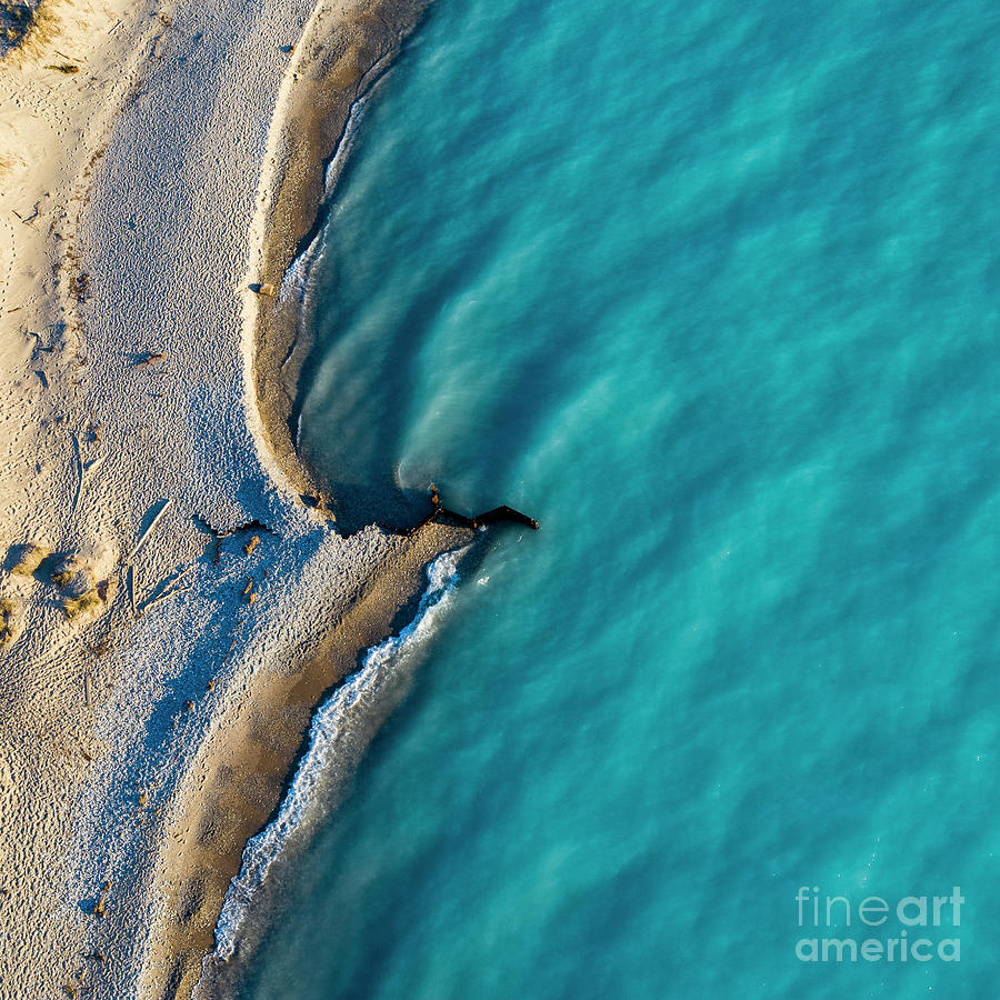 Lake Michigan Photograph - Point Betsie Blue Waters Aerial by Twenty Two North Photography Lake Michigan Photograph - Point Betsie Blue Waters Aerial by Twenty Two North Photography