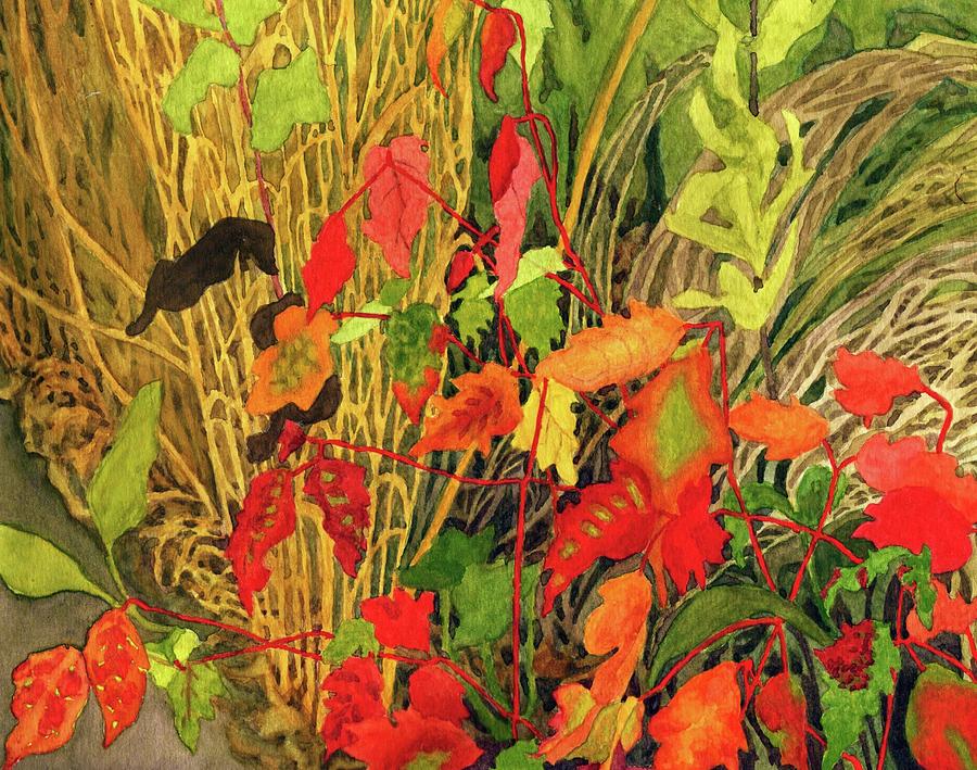 Fall Painting - Poison Ivy #2 by Alice Ann Barnes